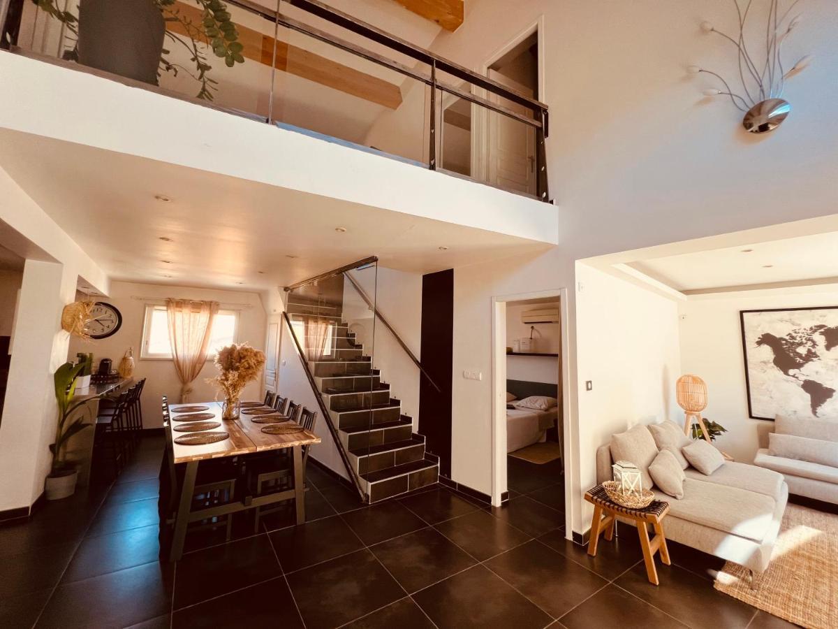 Maison De Village Ecusson - Logement Entier - 160M2 - 4Chambres - Centre Ville - Terrasse - Climatise Ним Экстерьер фото